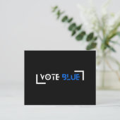 Vote Blue Customizable ポストカード (スタンド正面)
