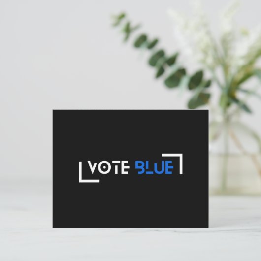 Vote Blue Customizable ポストカード (スタンド正面)