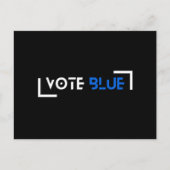 Vote Blue Customizable ポストカード (正面)