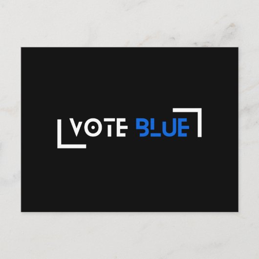 Vote Blue Customizable ポストカード (正面)