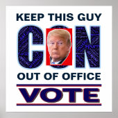 Vote Blue Reist 2024バリューポ大統領のスター ポスター (正面)