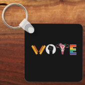 VOTE Books 子宮 LGBT サポート キーホルダー (正面)