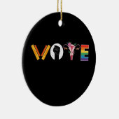VOTE Books 子宮 LGBT サポート セラミックオーナメント (右)