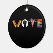 VOTE Books 子宮 LGBT サポート セラミックオーナメント (左)