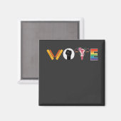 VOTE Books 子宮 LGBT サポート マグネット (正面/裏面)