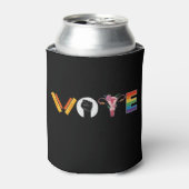 VOTE Books 子宮 LGBT サポート 缶クーラー (缶正面)