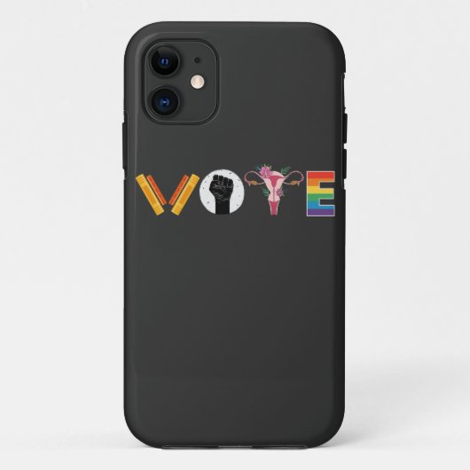 VOTE Books 子宮 LGBT サポート Case-Mate iPhoneケース (裏面)