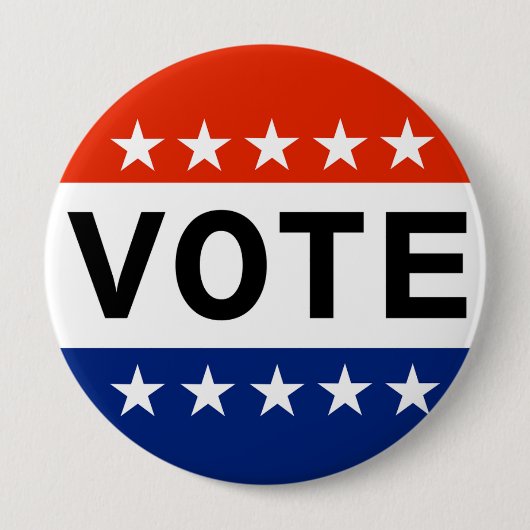 Vote Button 缶バッジ (正面)