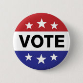 Vote Button 6 Stars 缶バッジ (正面)