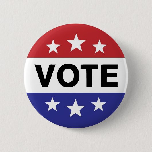 Vote Button 6 Stars 缶バッジ (正面)