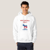Vote Democrat Pro-Democracy Hoodie パーカ (正面フル)