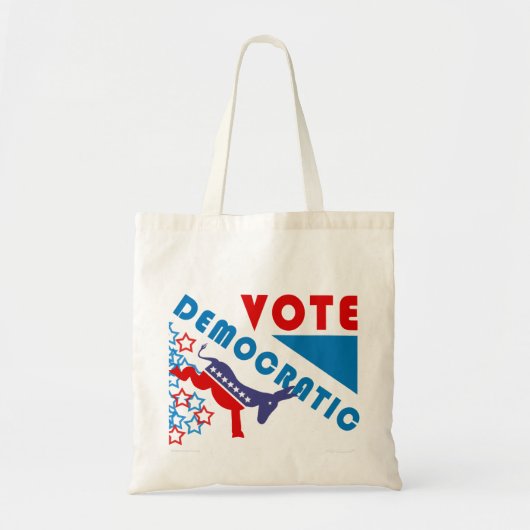 Vote Democratic Budget Tote トートバッグ (正面)