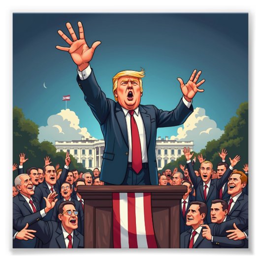 Vote Donald Trump  フォトプリント (正面)