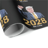 Vote Donald Trump 2028プロトランプ米国国旗 ラッピングペーパー (ロールコーナー)