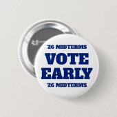 Vote Early Button 缶バッジ (正面&裏面)