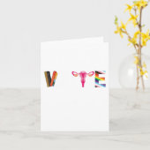 Vote Equality Progressステッカー カード (黄色い花)
