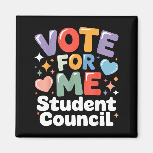 Vote For Me Student Council Vibes School Election  マグネット (正面)