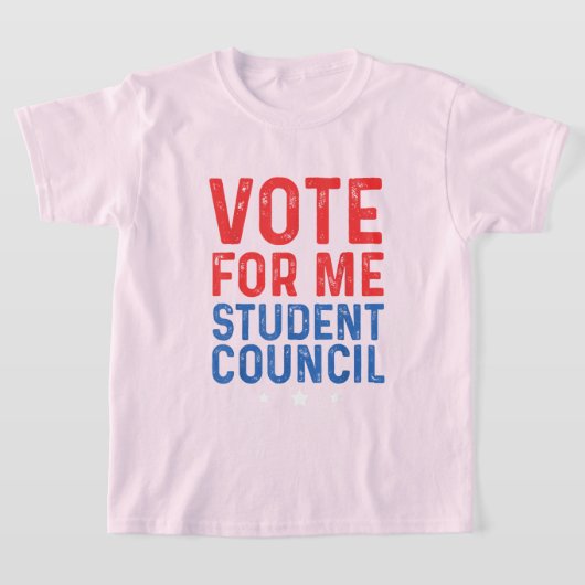 Vote for Me Student Council Vibes School Tシャツ (レイダウン)