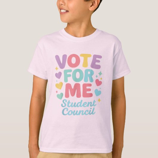 Vote for Me Student Council Vibes School Tシャツ (正面)