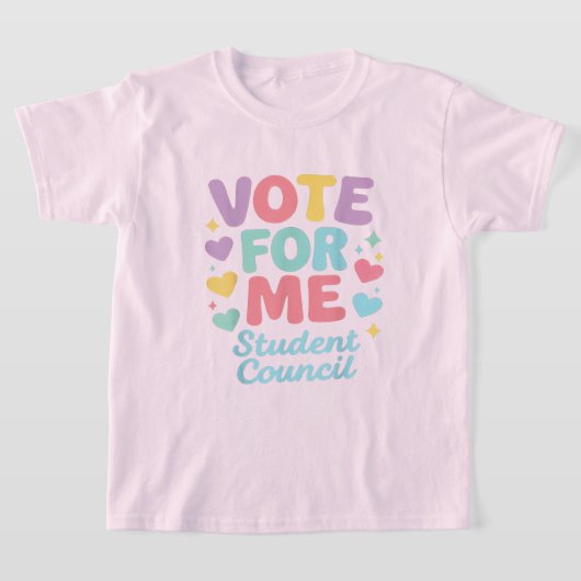 Vote for Me Student Council Vibes School Tシャツ (レイダウン)