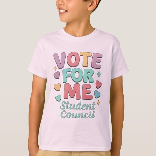Vote for Me Student Council Vibes School Tシャツ (正面)