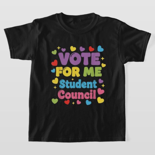 Vote for Me Student Council Vibes School Tシャツ (レイダウン)