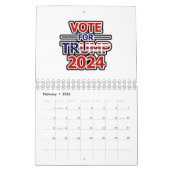 Vote for Trump 2024 カレンダー (2月 2026)