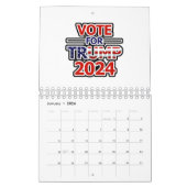 Vote for Trump 2024 カレンダー (1月 2026)