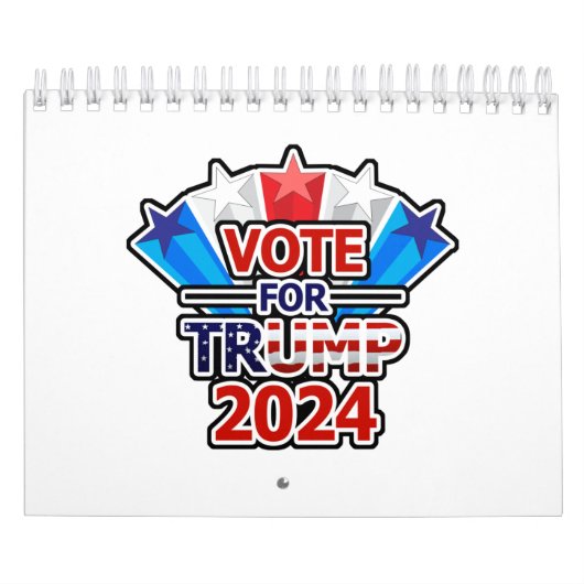 Vote for Trump 2024 Stars カレンダー (カバー)