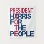 Vote Harris | 国民の大統領 タペストリー (正面)