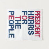 Vote Harris | 国民の大統領 タペストリー (正面(横))