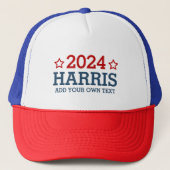 Vote Harris 2024 – 独自の文字を追加パーソナライズされた キャップ (正面)