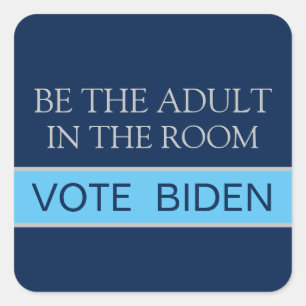 Vote Harris Be the responsible Adult 2024選挙 スクエアシール