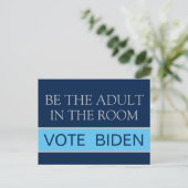 Vote Harris Be the responsible Adult 2024選挙 ポストカード (スタンド正面)