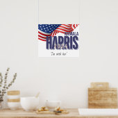 Vote Harris Election 2024カスタマイズ可能 ポスター (キッチン)