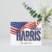 Vote Harris Election 2024カスタマイズ可能 ポストカード (スタンド正面)