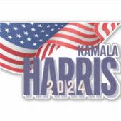 Vote Harris Election 2024車 シール (正面)