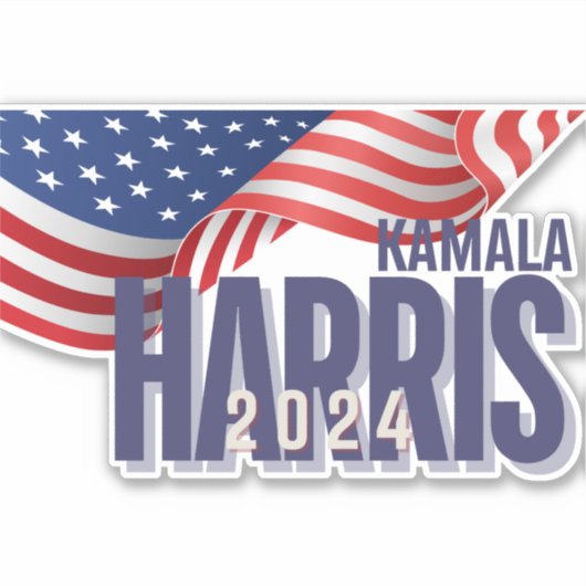 Vote Harris Election 2024車 シール (正面)