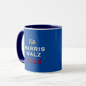 Vote HARRIS WALZ 2024キャンペーン マグカップ (正面左)