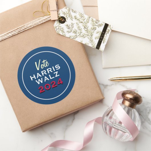 Vote HARRIS WALZ 2024キャンペーン ラウンドシール (ギフト)