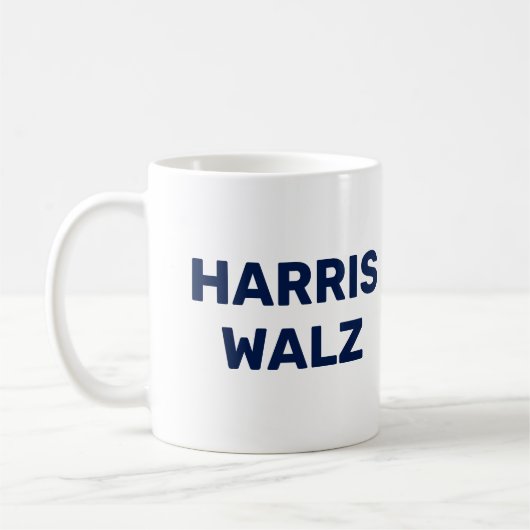 Vote Harris Walz 2024 コーヒーマグカップ (左)