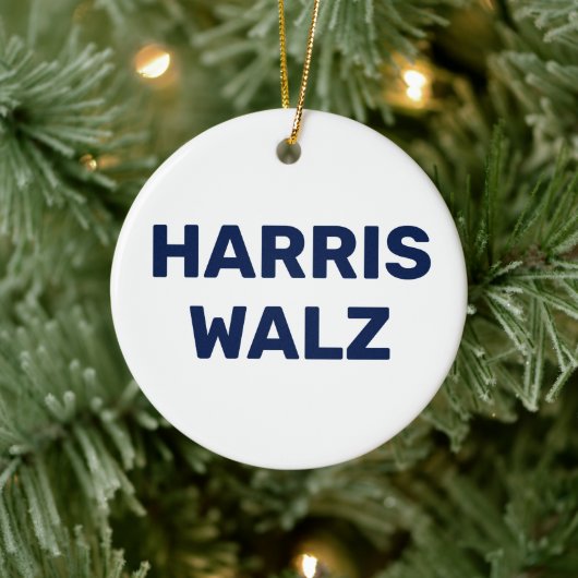 Vote Harris Walz 2024 セラミックオーナメント (ツリー)