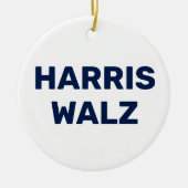 Vote Harris Walz 2024 セラミックオーナメント (正面)