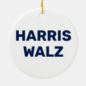 Vote Harris Walz 2024 セラミックオーナメント (裏面)