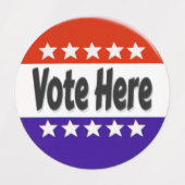 Vote Here ラベル (デザイン1)