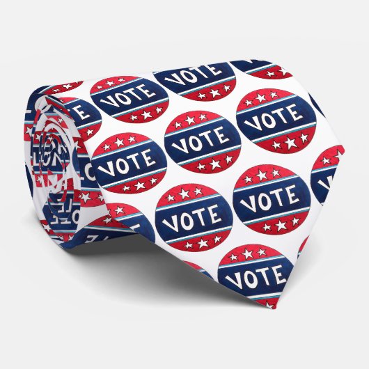 VOTE I Voted Sticker 2020 Election Day USA Voting ネクタイ (ロール)