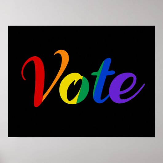Vote in Rainbow ポスター (正面)