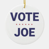 Vote Joe(2020年米国選挙) セラミックオーナメント (正面)