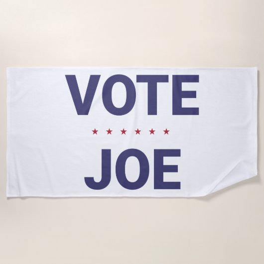 Vote Joe（2020年米国選挙） ビーチタオル (正面)
