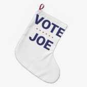 Vote Joe（2020年米国選挙） ラージクリスマスストッキング (正面 (吊り時))